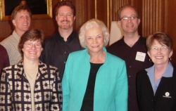Fusion crew and clients with Sandra Day O'Connor